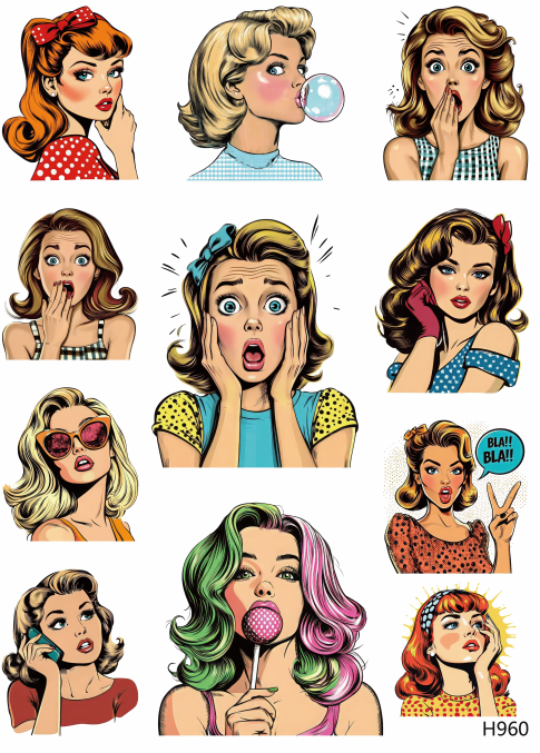 3D embossed stickers (A5 size, 15cm*20cm)