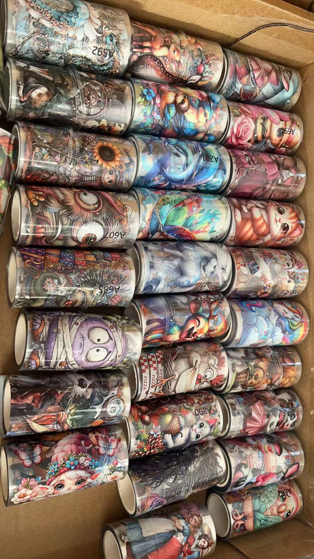 PET Washi Tape, 3D Embossed Stickers & ATC Sticker Bundle