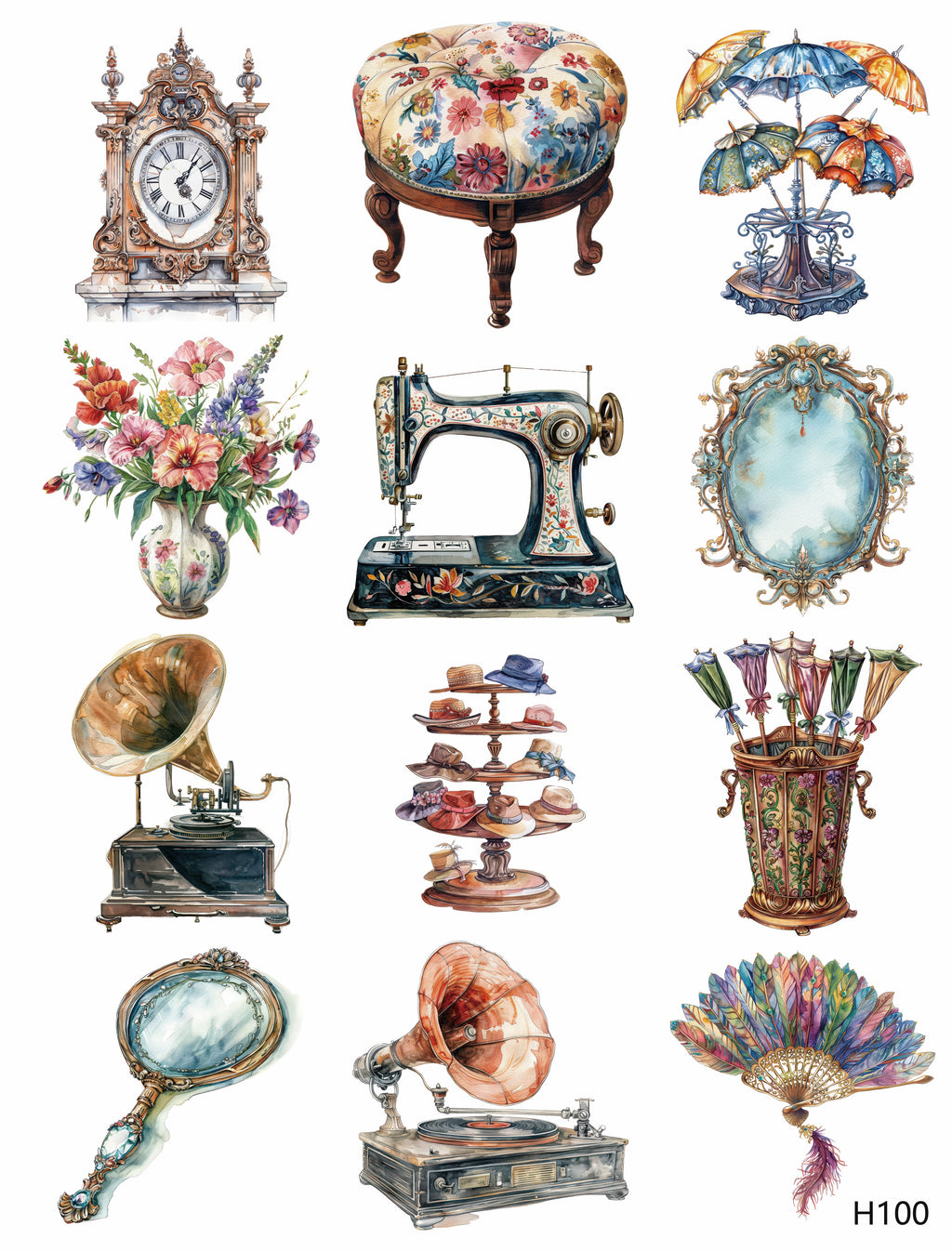 3D embossed stickers (A5 size, 15cm*20cm)