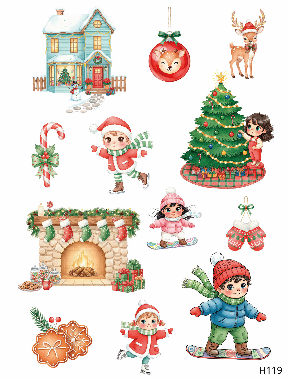 3D embossed stickers (A5 size, 15cm*20cm)