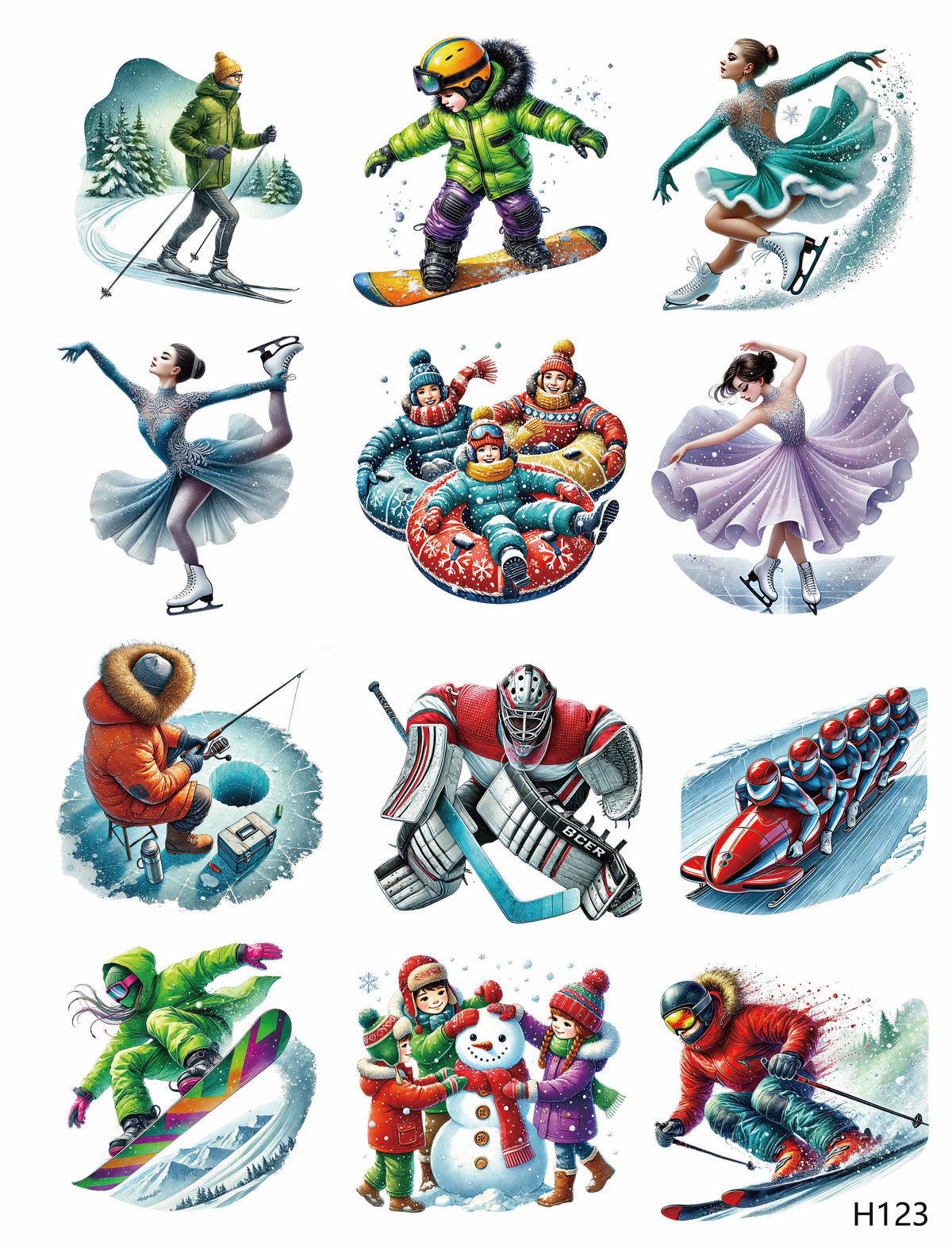 3D embossed stickers (A5 size, 15cm*20cm)