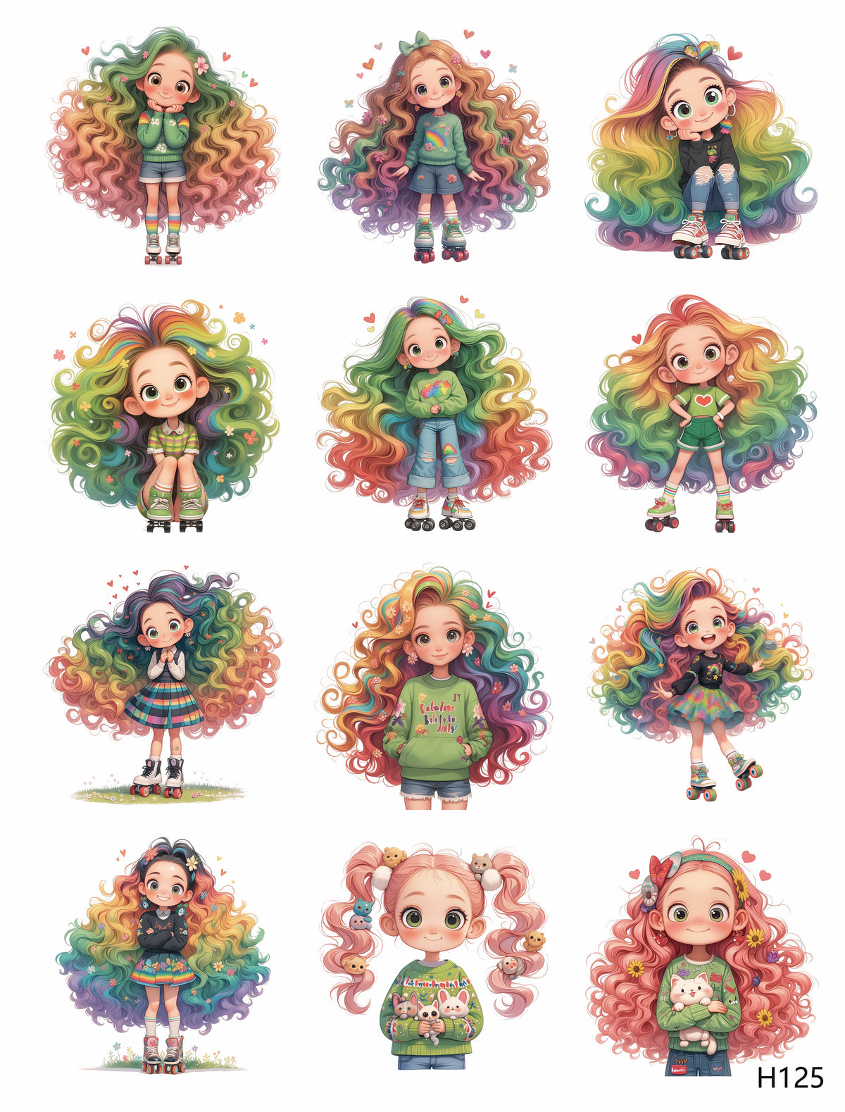 3D embossed stickers (A5 size, 15cm*20cm)
