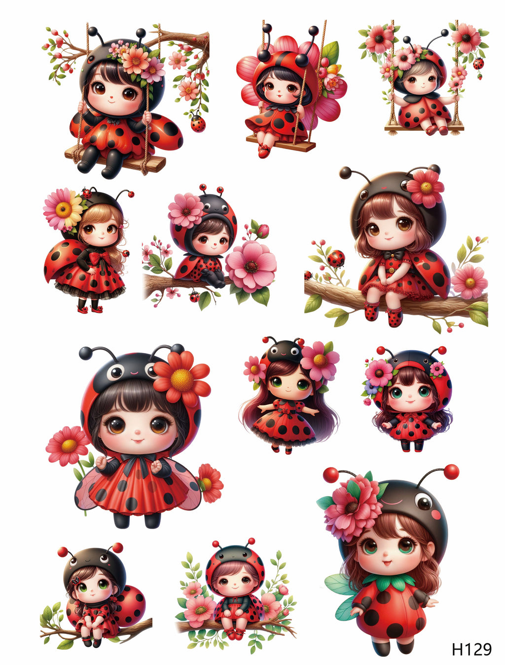 3D embossed stickers (A5 size, 15cm*20cm)
