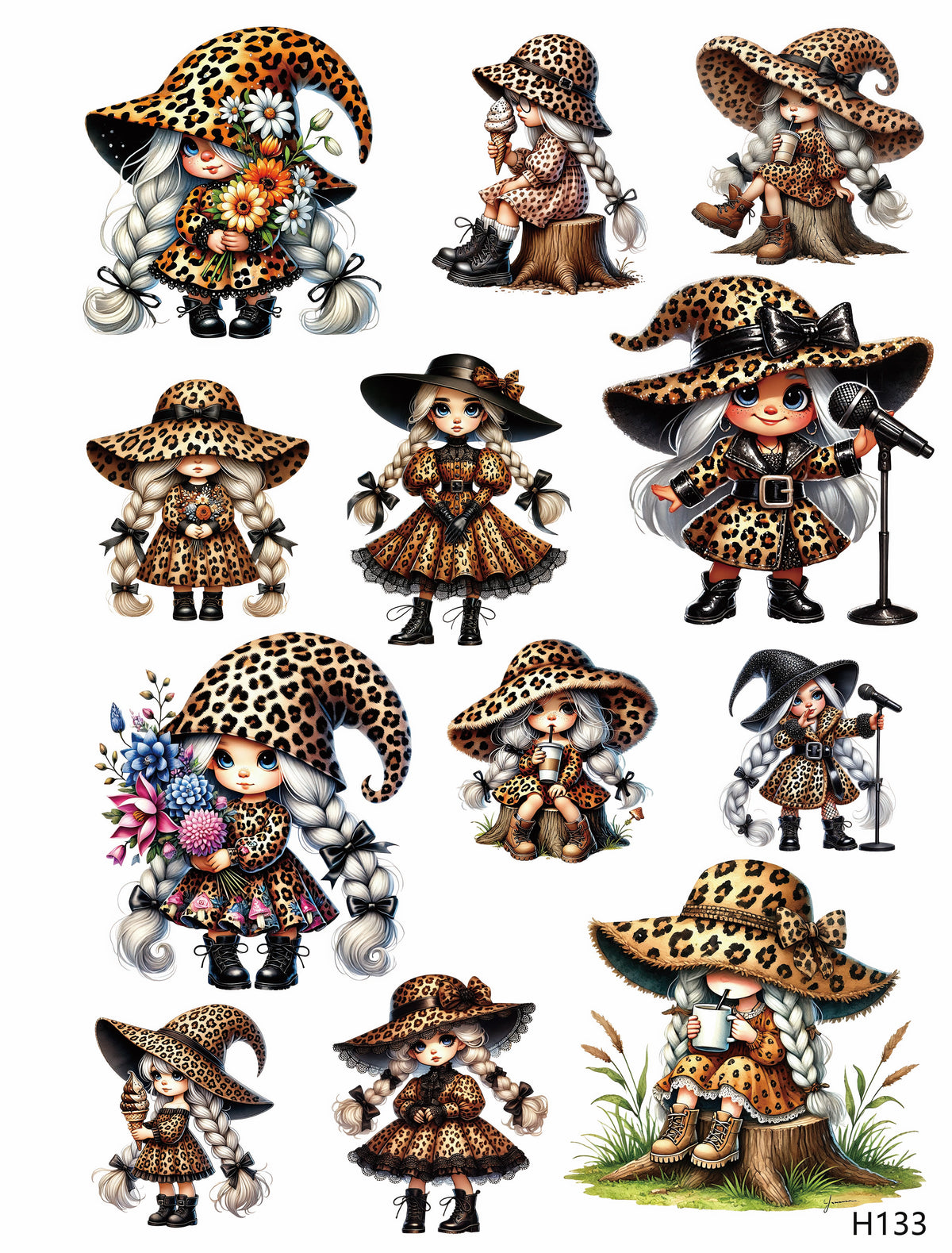3D embossed stickers (A5 size, 15cm*20cm)