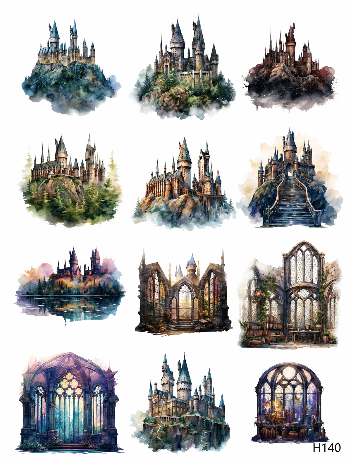 3D embossed stickers (A5 size, 15cm*20cm)