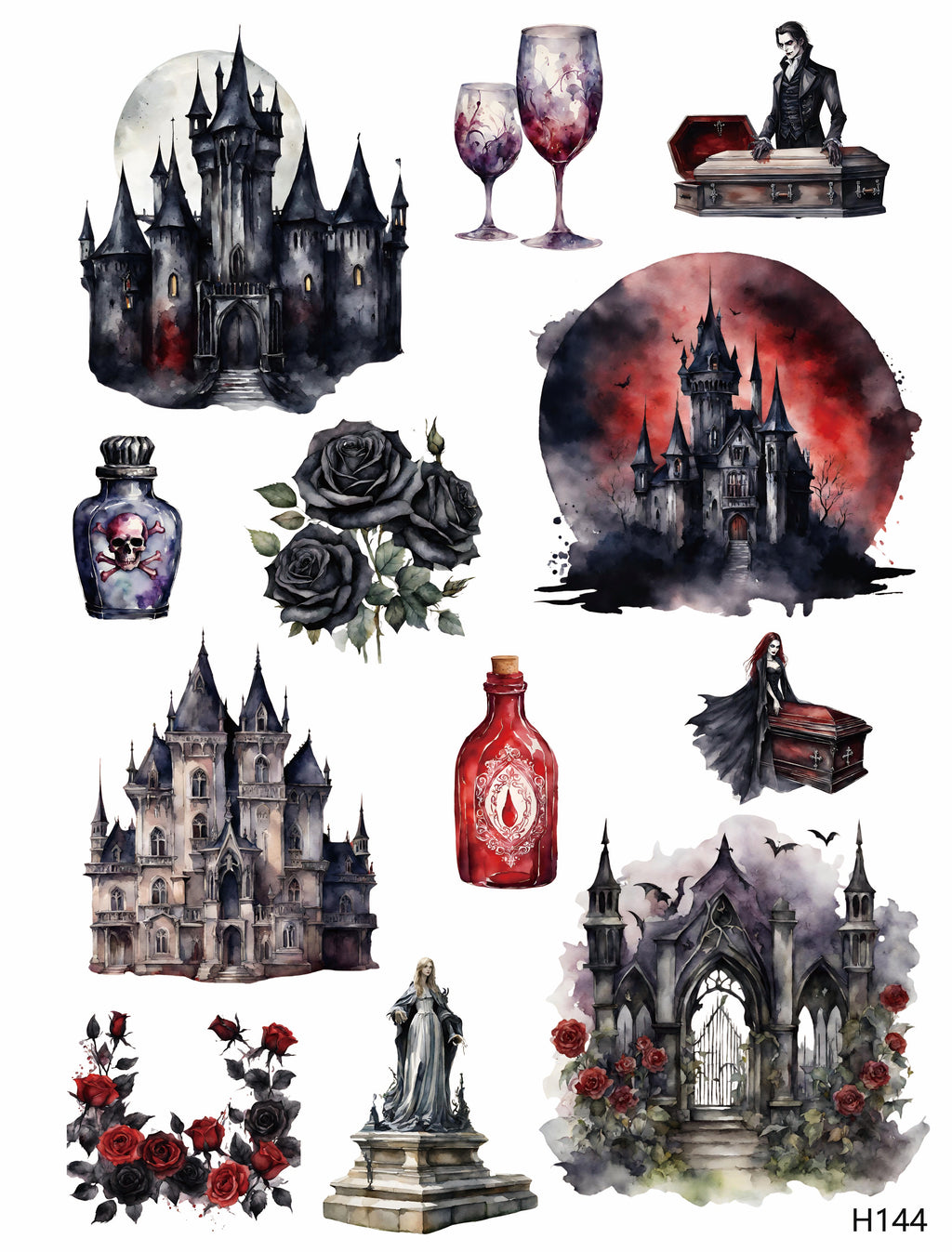 3D embossed stickers (A5 size, 15cm*20cm)