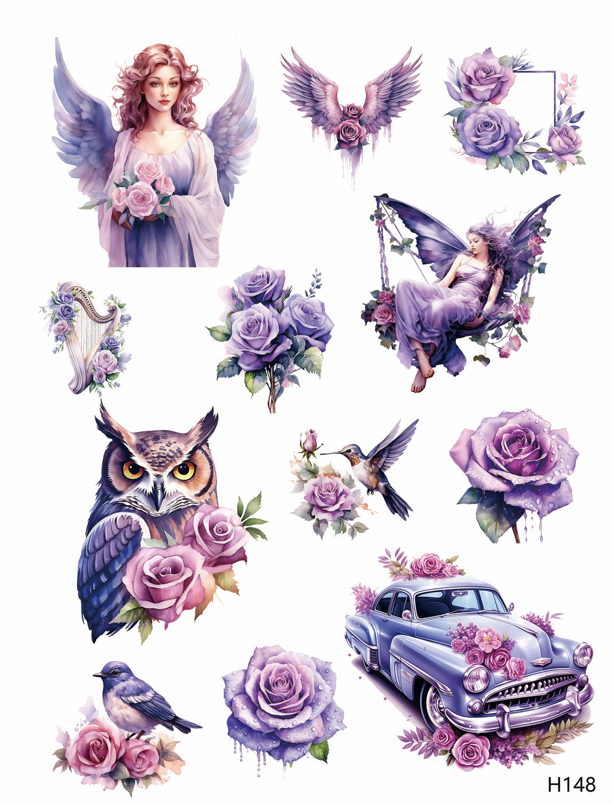 3D embossed stickers (A5 size, 15cm*20cm)