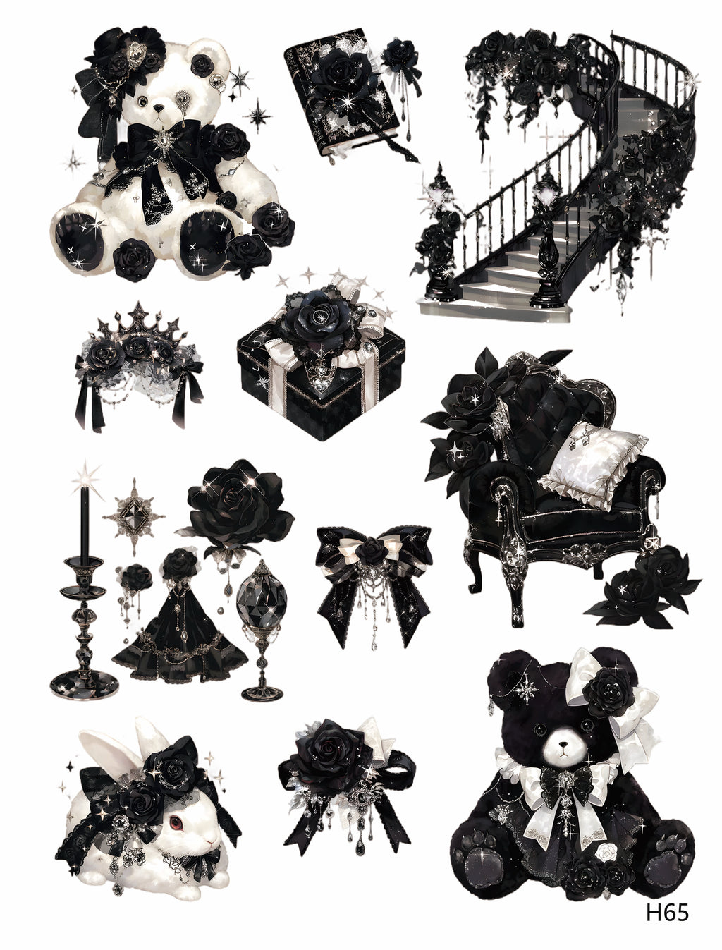 3D embossed stickers (A5 size, 15cm*20cm)