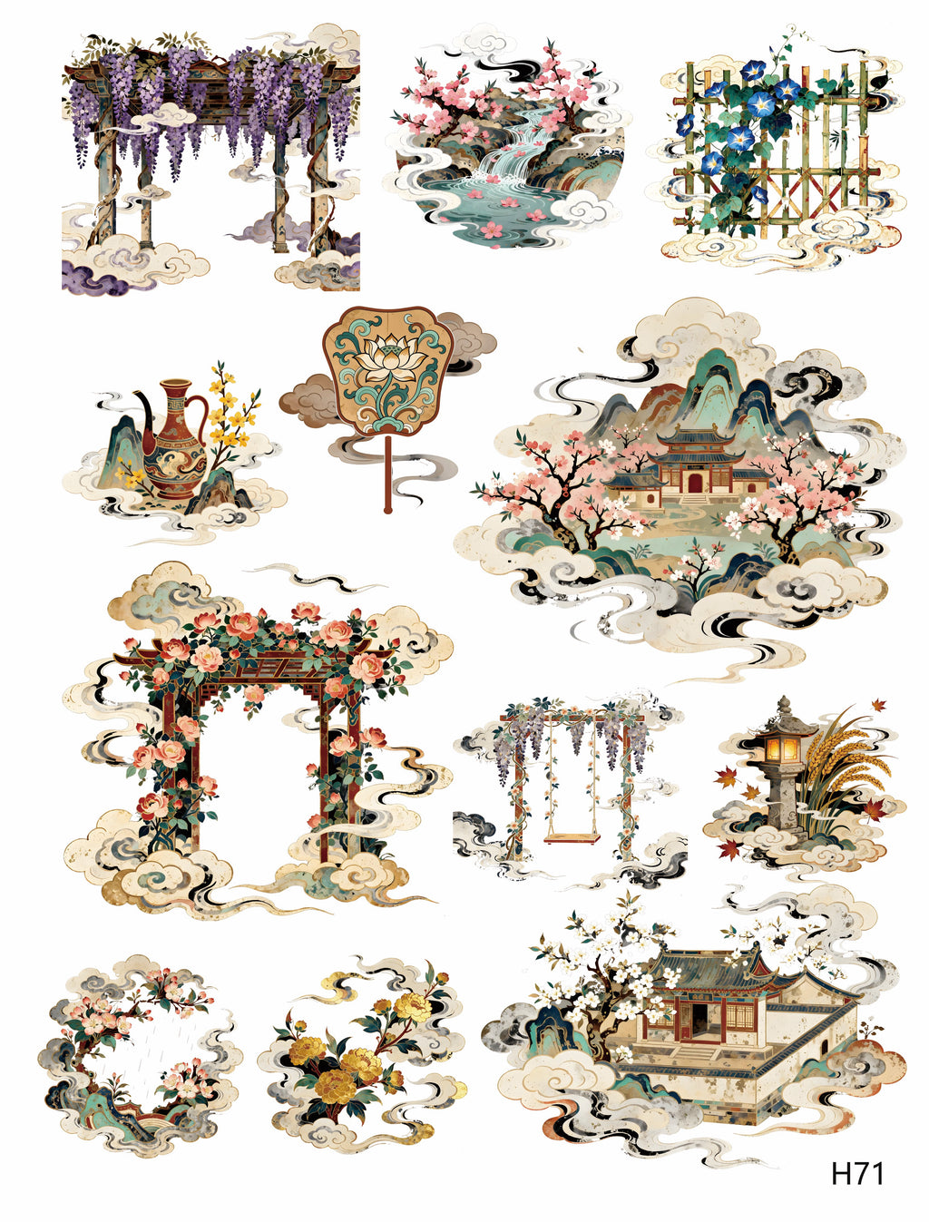 3D embossed stickers (A5 size, 15cm*20cm)
