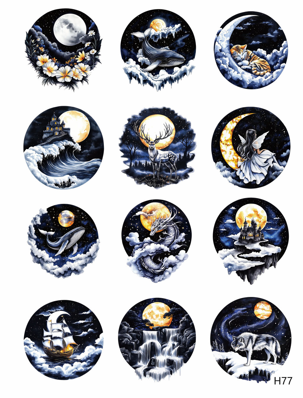 3D embossed stickers (A5 size, 15cm*20cm)