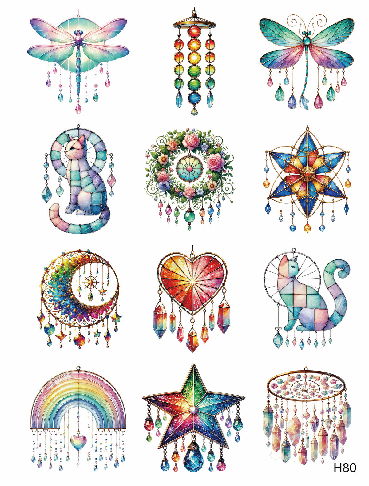 3D embossed stickers (A5 size, 15cm*20cm)