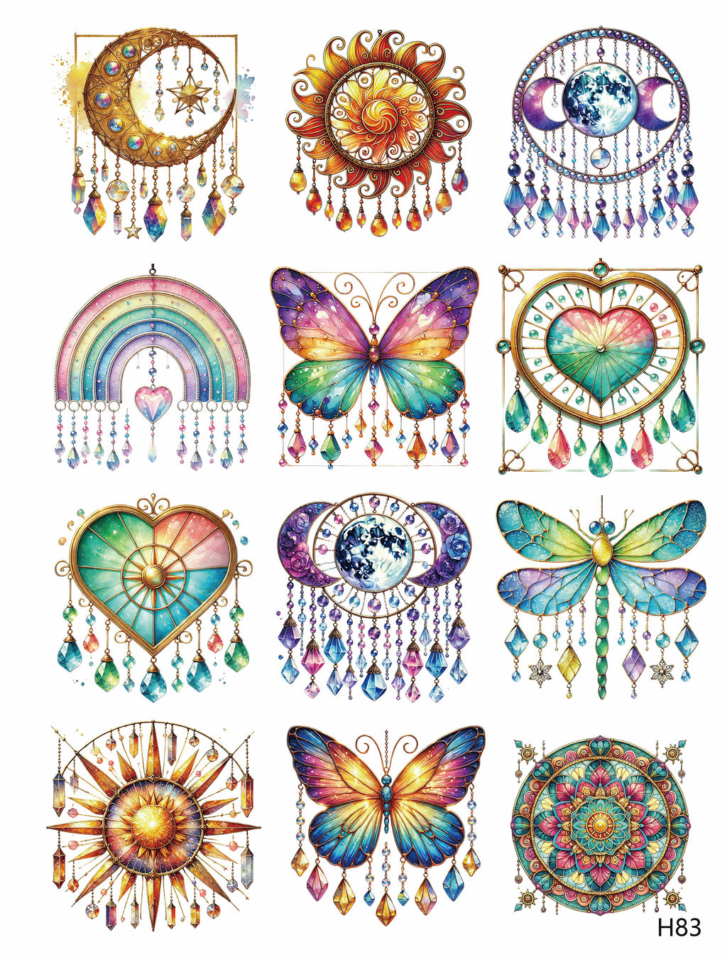3D embossed stickers (A5 size, 15cm*20cm)
