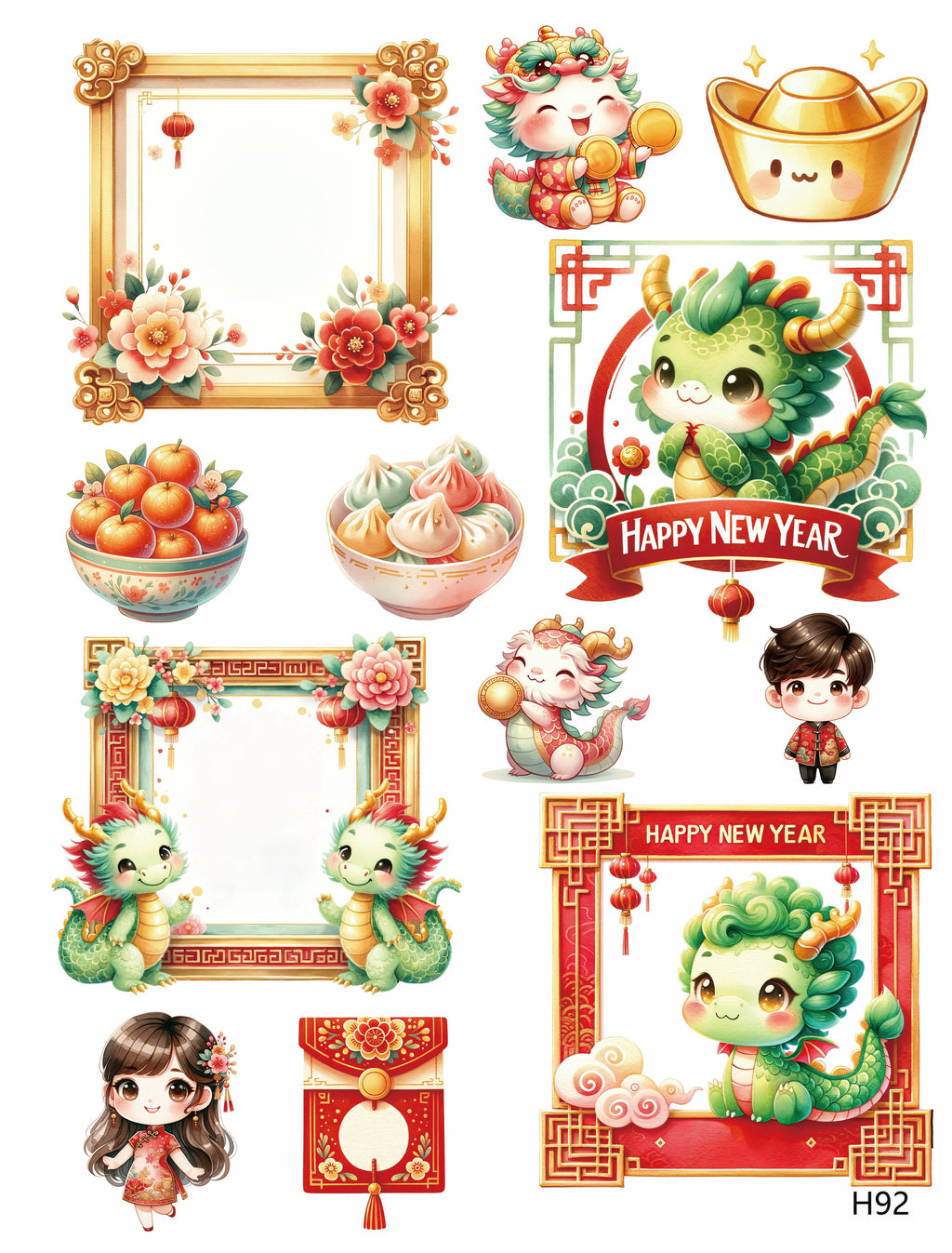 3D embossed stickers (A5 size, 15cm*20cm)