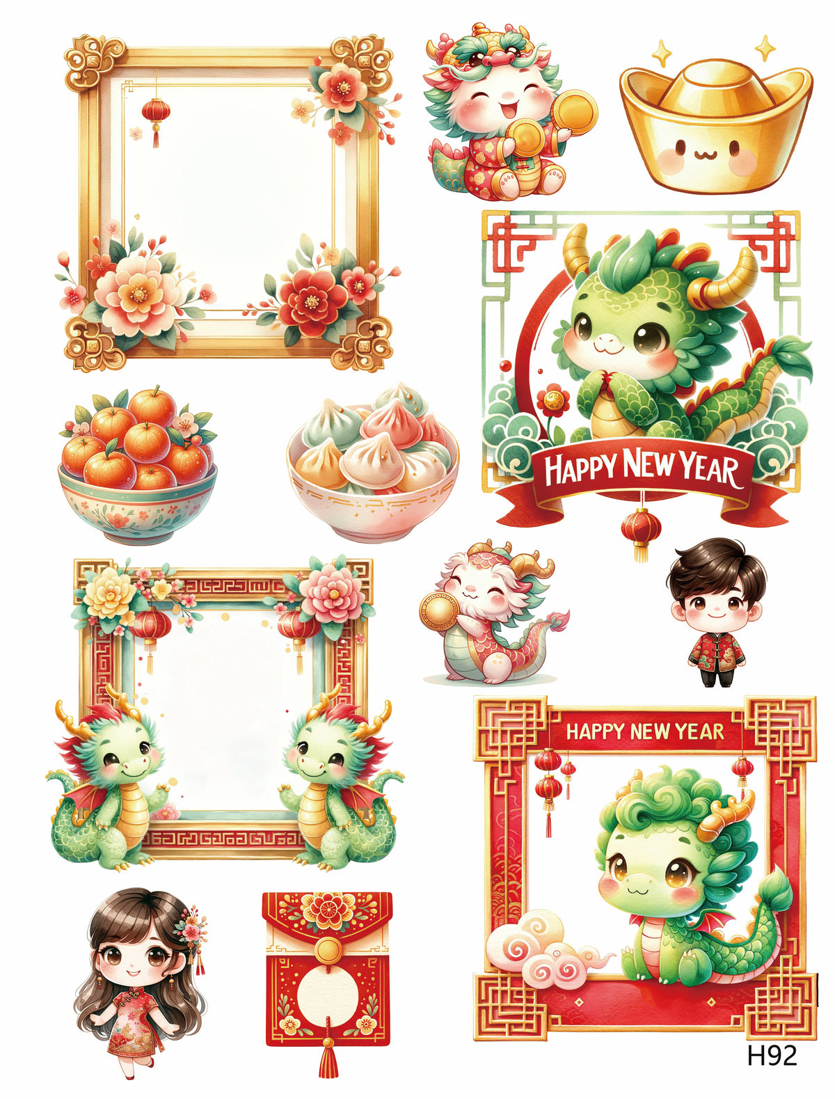 3D embossed stickers (A5 size, 15cm*20cm)