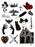 3D embossed stickers (A5 size, 15cm*20cm)