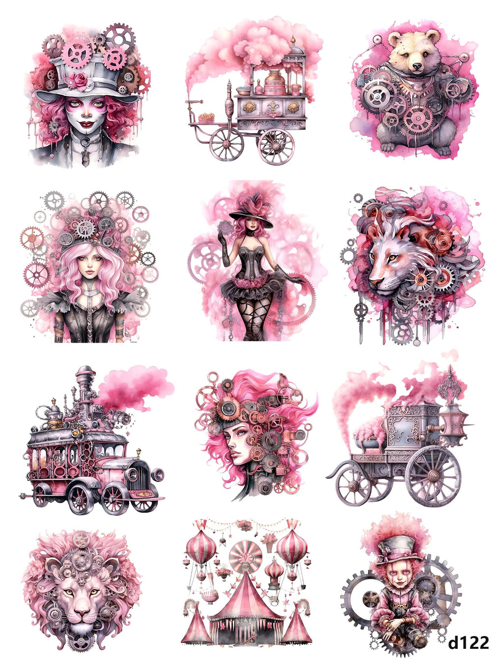 3D embossed stickers (A5 size, 15cm*20cm)