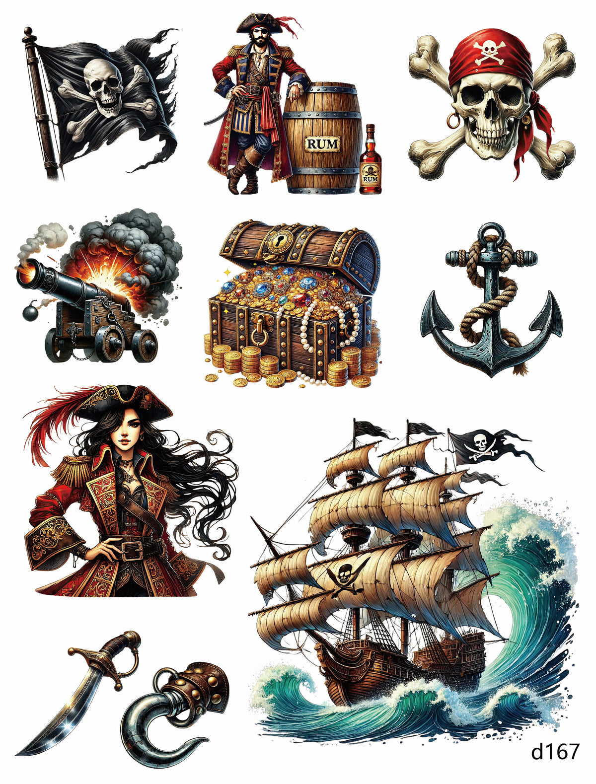 3D embossed stickers (A5 size, 15cm*20cm)