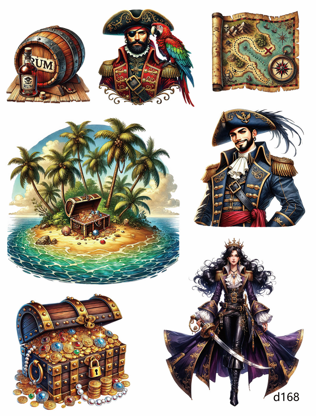 3D embossed stickers (A5 size, 15cm*20cm)