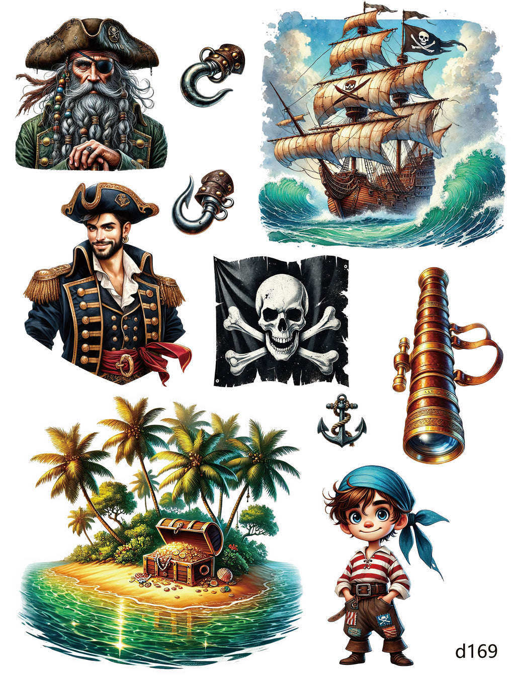 3D embossed stickers (A5 size, 15cm*20cm)