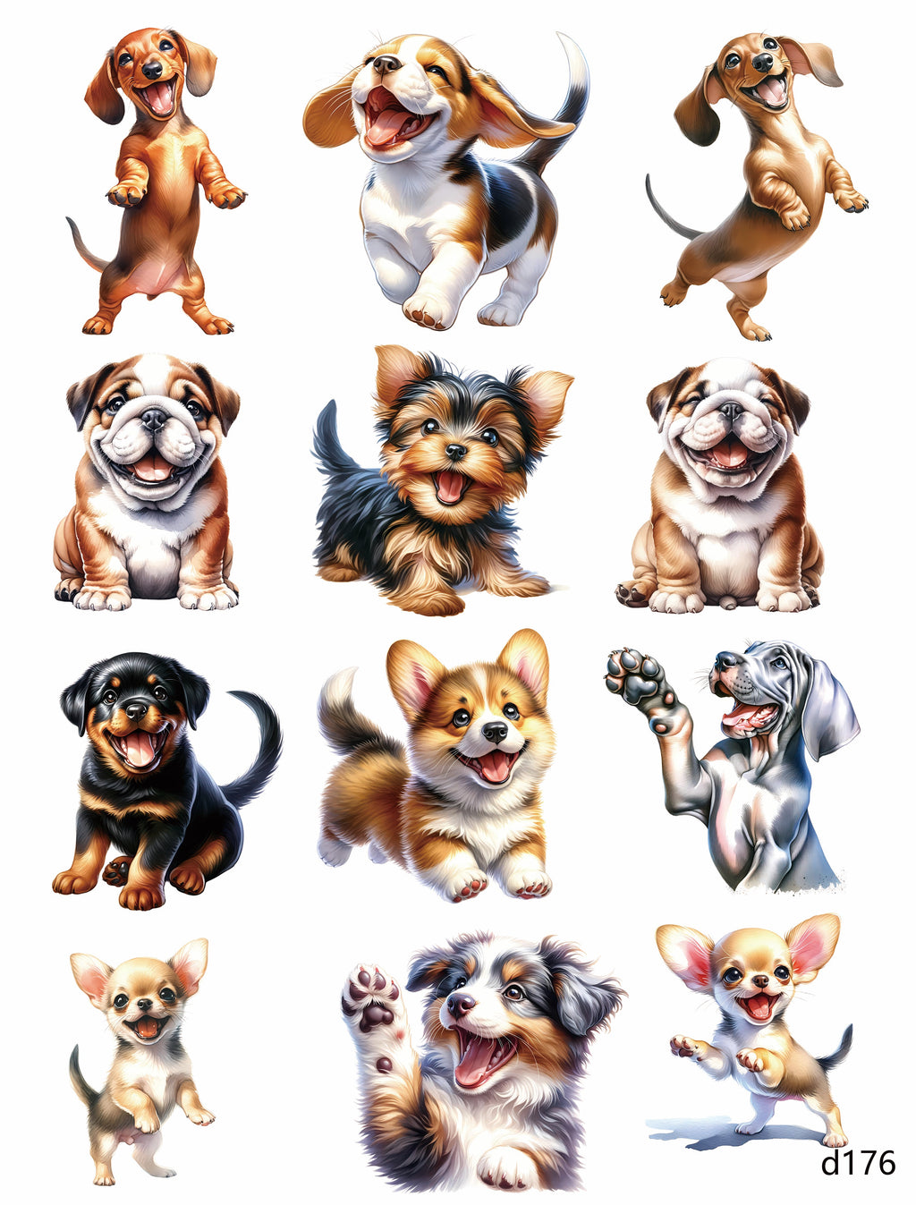 3D embossed stickers (A5 size, 15cm*20cm)