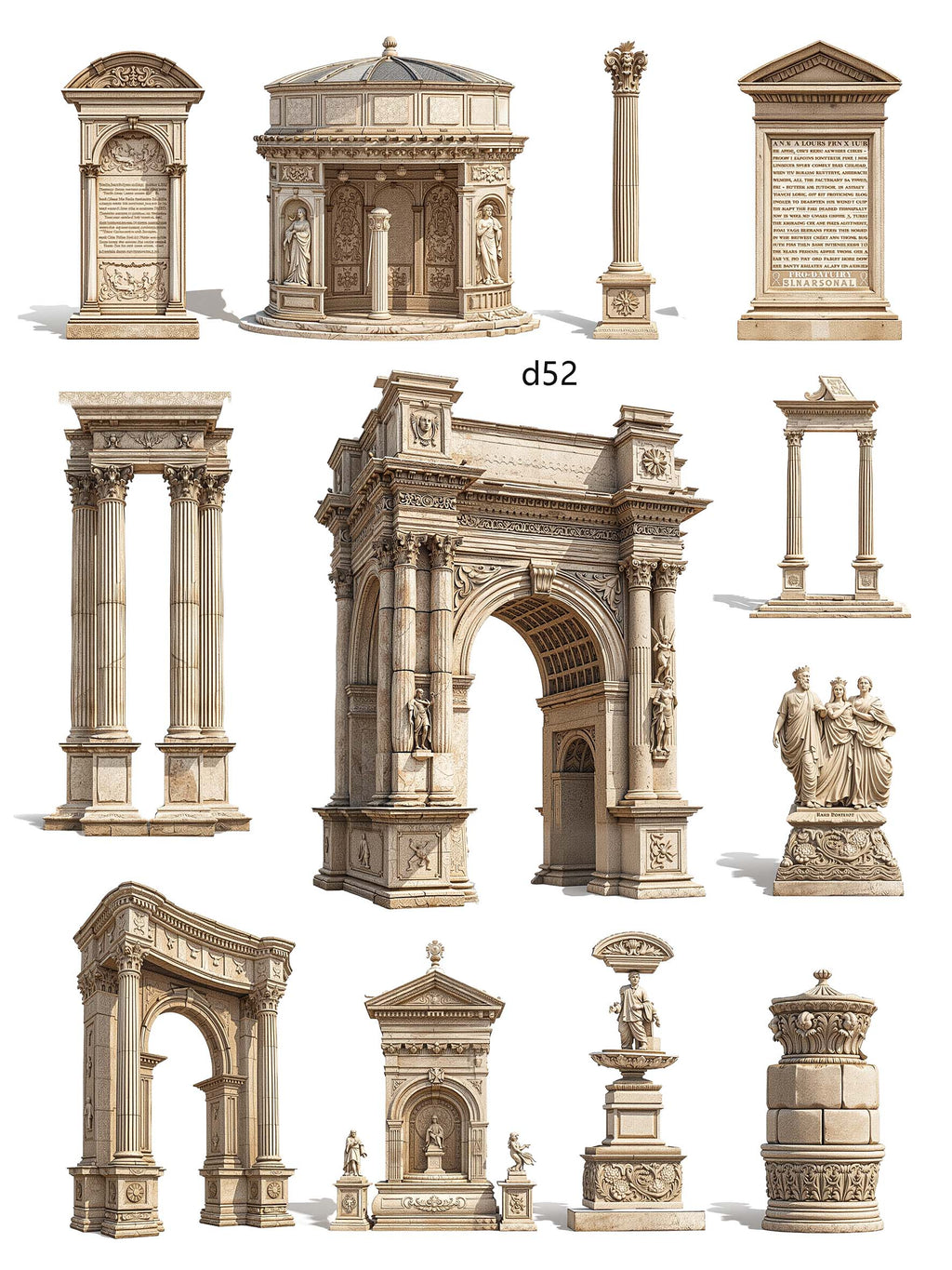 3D embossed stickers (A5 size, 15cm*20cm)