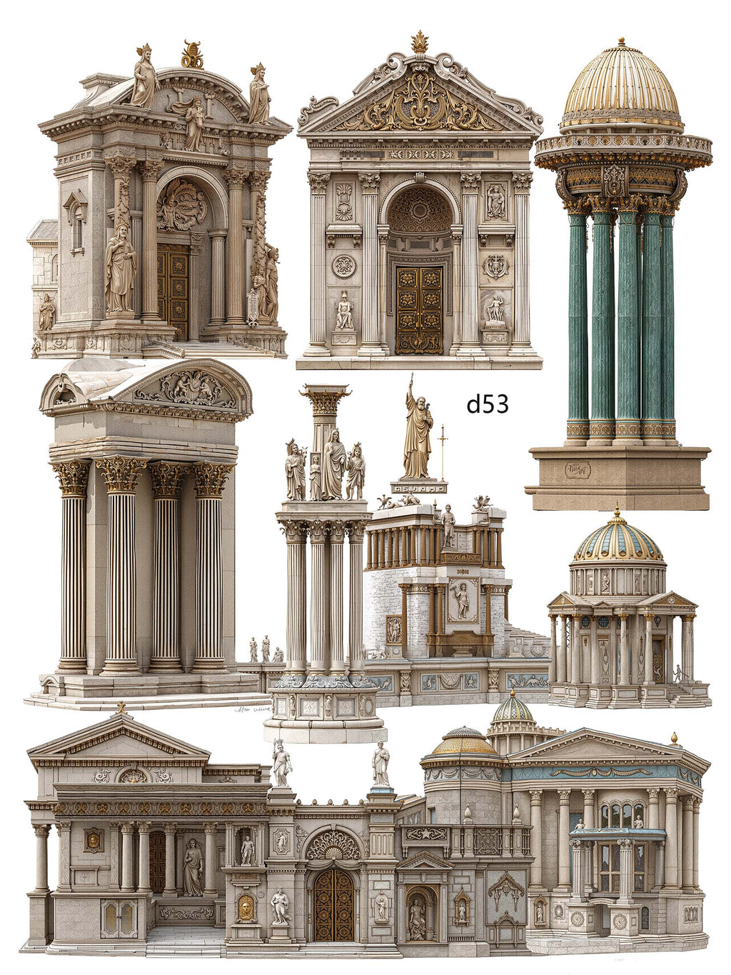 3D embossed stickers (A5 size, 15cm*20cm)
