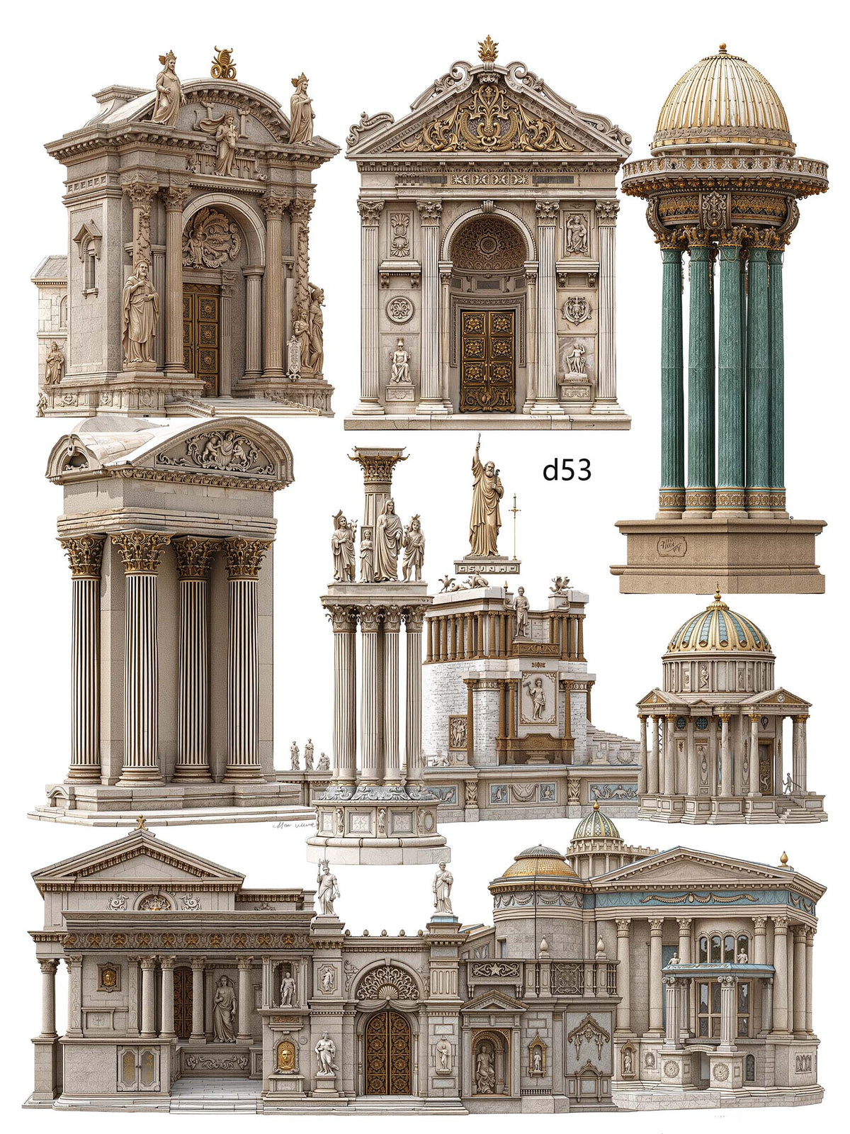 3D embossed stickers (A5 size, 15cm*20cm)