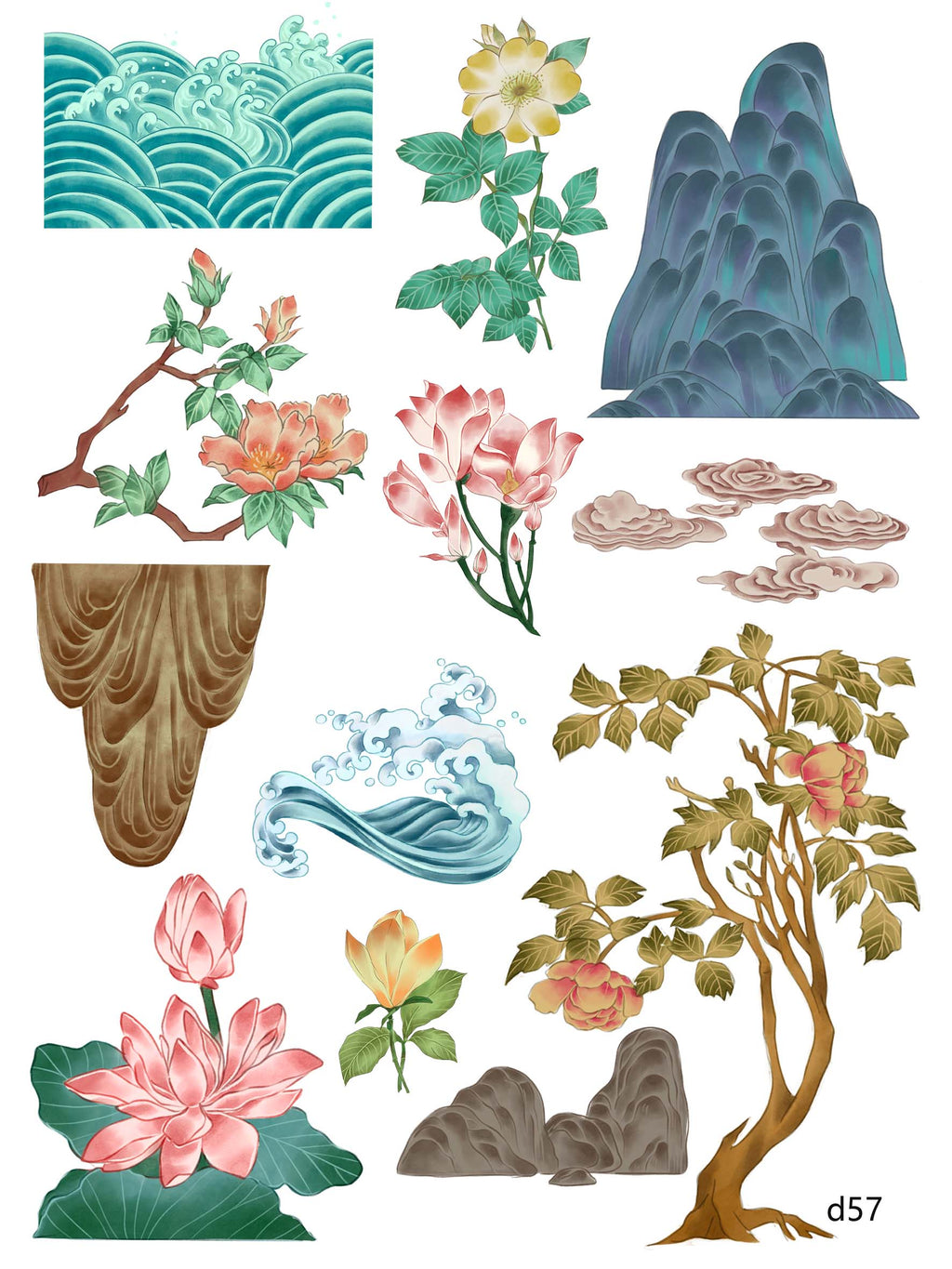 3D embossed stickers (A5 size, 15cm*20cm)