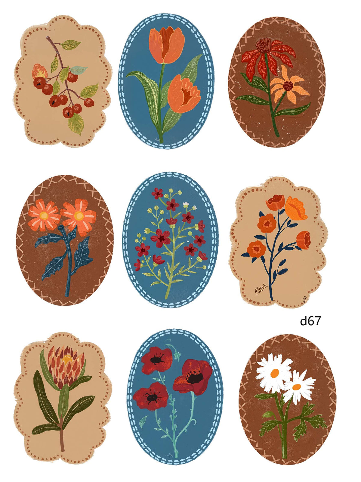 3D embossed stickers (A5 size, 15cm*20cm)