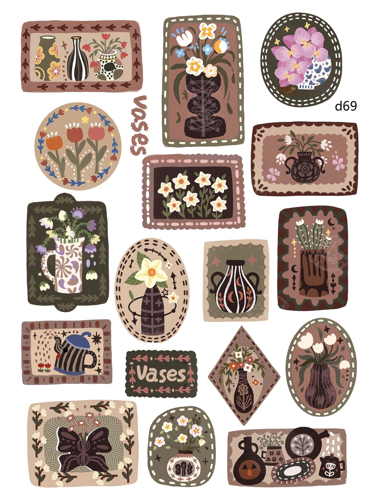 3D embossed stickers (A5 size, 15cm*20cm)