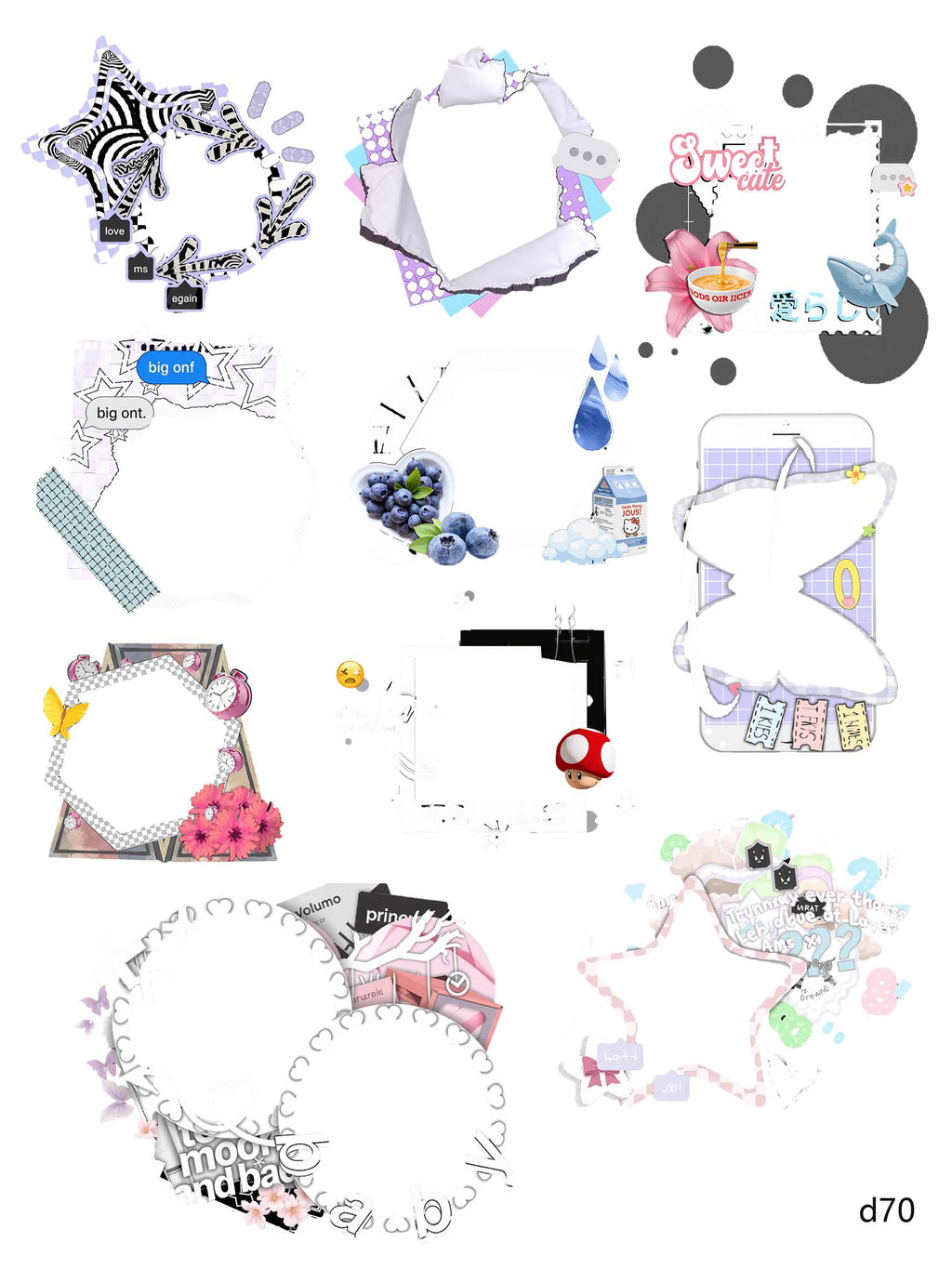 3D embossed stickers (A5 size, 15cm*20cm)