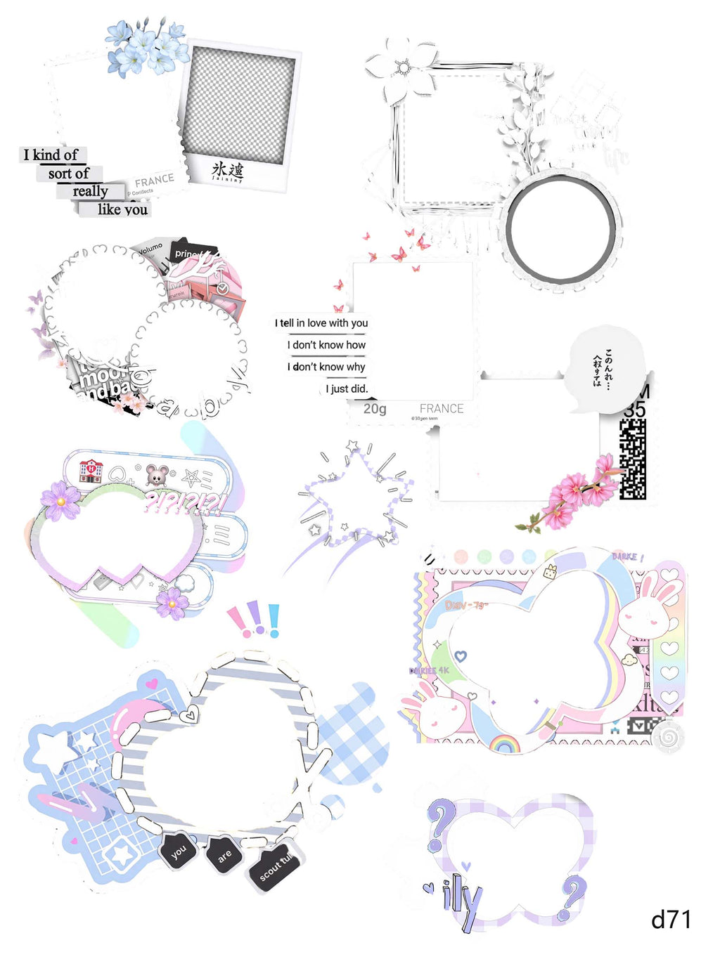 3D embossed stickers (A5 size, 15cm*20cm)