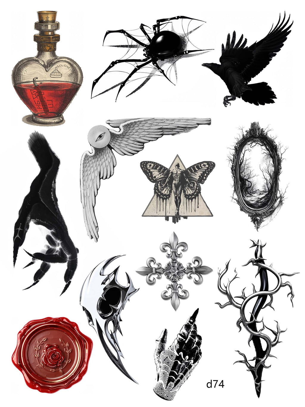 3D embossed stickers (A5 size, 15cm*20cm)