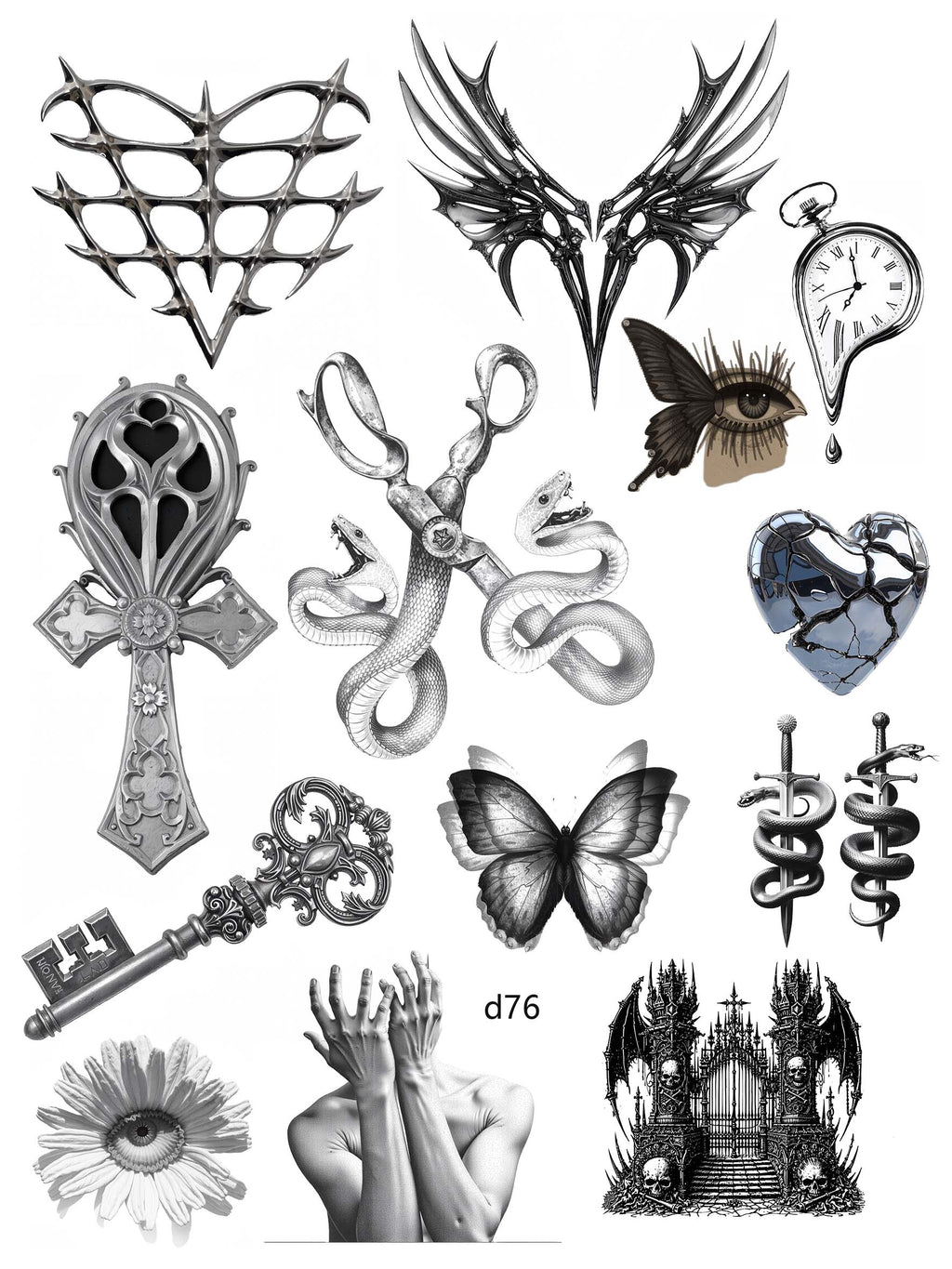3D embossed stickers (A5 size, 15cm*20cm)