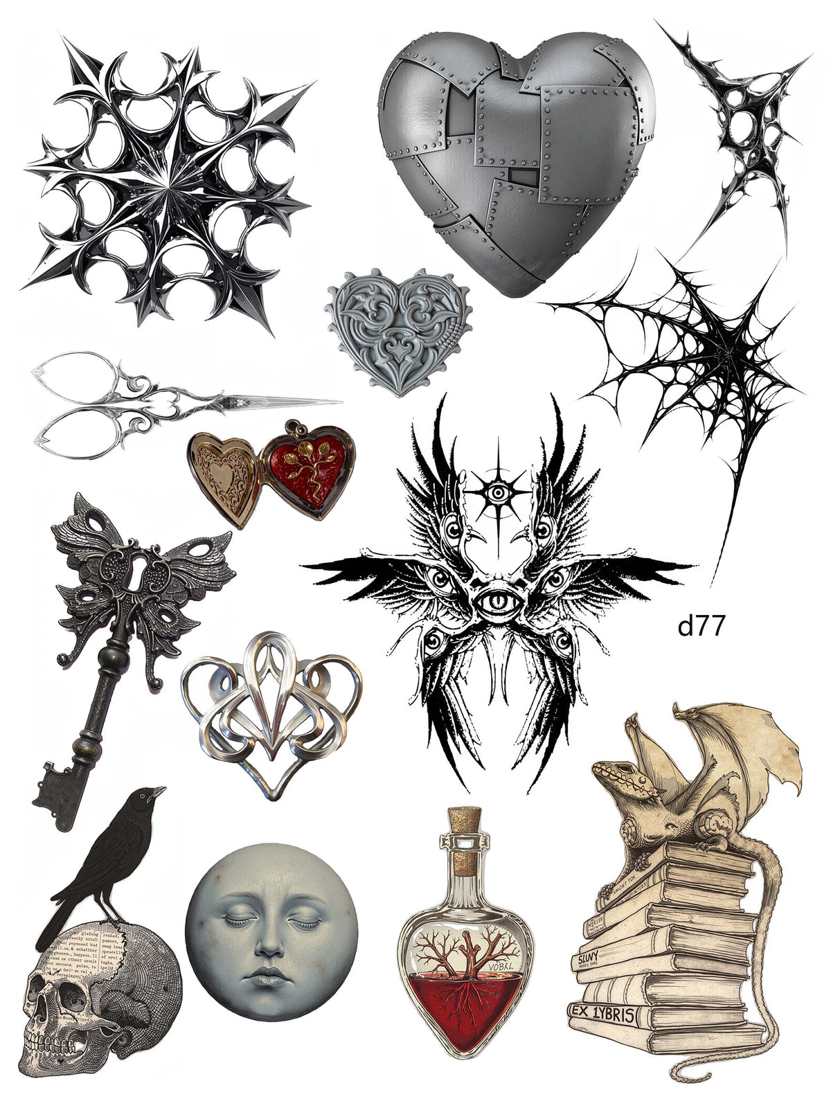 3D embossed stickers (A5 size, 15cm*20cm)