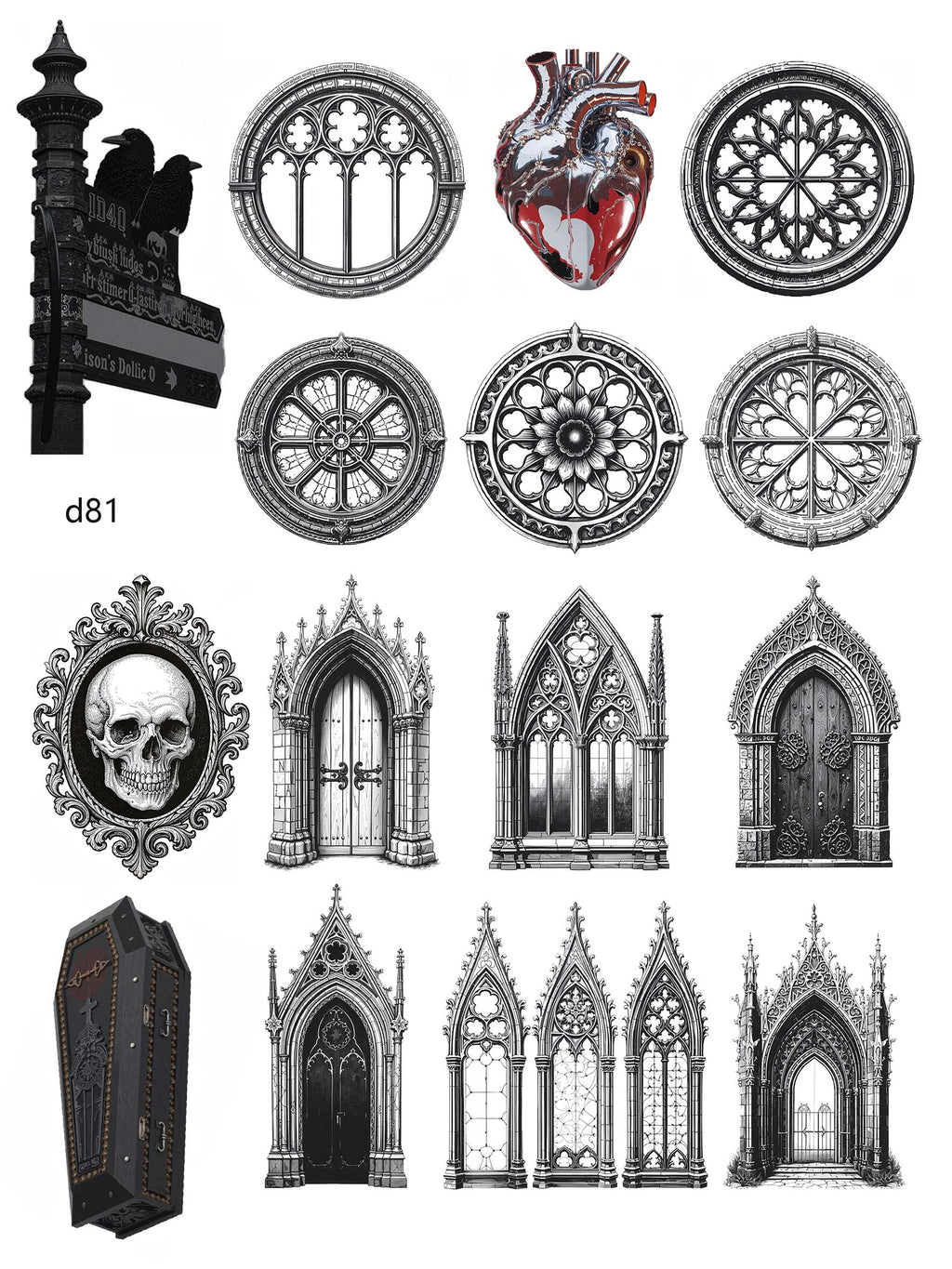 3D embossed stickers (A5 size, 15cm*20cm)