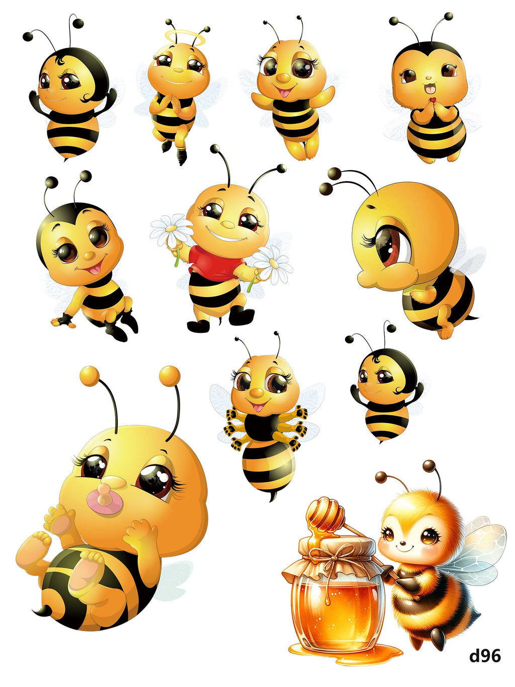 3D embossed stickers (A5 size, 15cm*20cm)
